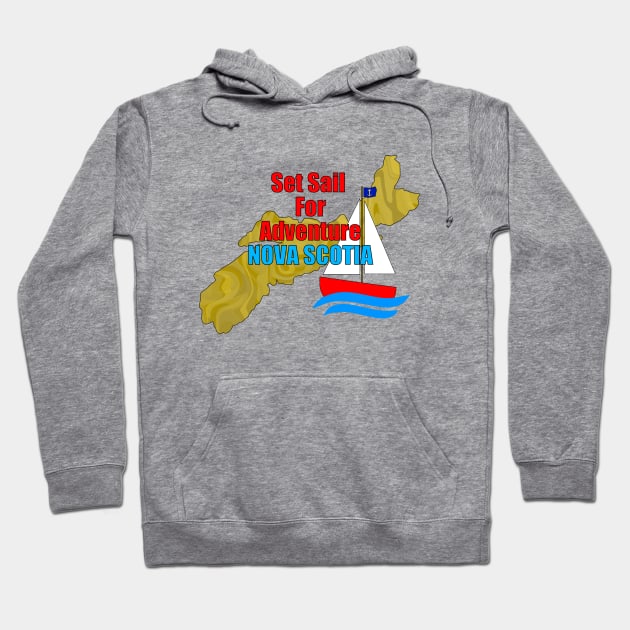 NOVA Scotia Canada Adventure Hoodie by SartorisArt1